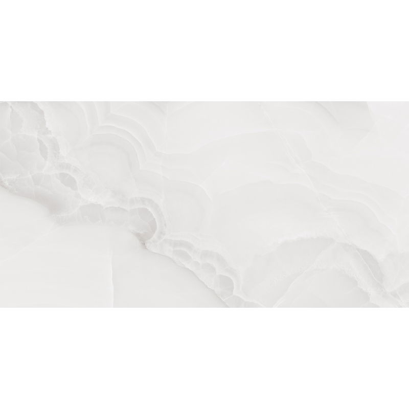 Mexen Onyx Silver glazed rectified porcelain, floor and wall tile 120 x 60 cm, gloss - TL106-120-060-02