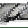 Mexen Lunar douchedeur opendraaiend links 140 cm, transparant, goud - 834-140-000-50-00-L