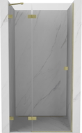 Mexen Lunar klizna vrata, lijeva, 70 cm, prozirna, zlatna brušena - 834-070-000-55-00-L