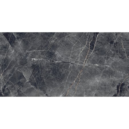 Mexen Eternity Nero glazed rectified gres tile G1, floor and wall tile 120 x 60 cm, glossy - TL112-120-060-02