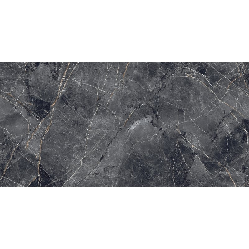 Mexen Eternity Nero geglazuurde gerectificeerde gres. vloertegel-wandtegel 120 x 60 cm, glans - TL112-120-060-02