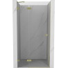 Mexen Lunar dušiuksed vasakpoolne 105 cm, läbipaistev, kuldne harjatud - 834-105-000-55-00-L
