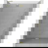 Mexen Lunar scharnierende douchedeur links 135 cm, transparant, goud geborsteld - 834-135-000-55-00-L