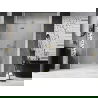 Mexen Lunar Duschdrehtür links 140 cm, transparent, gebürstetes Gold - 834-140-000-55-00-L