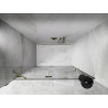 Mexen Lunar drzwi prysznicowe uchylne lewe 140 cm, transparent, złote szczotkowane - 834-140-000-55-00-L