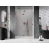 Mexen Lunar left hinged shower door 140 cm, transparent, rose gold - 834-140-000-60-00-L