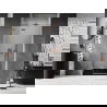 Mexen Lunar douchedeur draaiend links 85 cm, transparant, geborsteld koper - 834-085-000-65-00-L