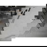 Mexen Kioto freistehende Duschwand 110 x 200 cm, schwarzes Gitter 8 mm, schwarz - 800-110-002-70-77