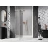 Mexen Lunar porte de douche pivotante gauche 135 cm, transparent, cuivre brossé - 834-135-000-65-00-L