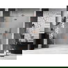 Mexen Lunar Duschpendeltüren, linksseitig, 135 cm, transparent, gebürstetes Kupfer - 834-135-000-65-00-L
