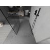Paroi de douche autonome Mexen Kioto 120 x 200 cm, grille noire 8 mm, noir - 800-120-002-70-77