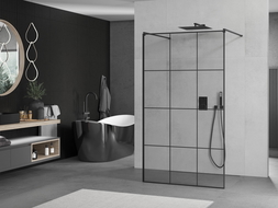 Paroi de douche autonome Mexen Kioto 120 x 200 cm, grille noire 8 mm, noir - 800-120-002-70-77 Paroi de douche autonome Mexen Kioto 120 x 200 cm, grille noire 8 mm, noir - 800-120-002-70-77