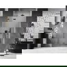 Mexen Lunar draaideur douchedeur links 85 cm, transparant, geweerd grijs geborsteld - 834-085-000-66-00-L