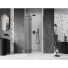 Mexen Lunar dušiuksi vasak 115 cm, läbipaistev, harjatud gun gray - 834-115-000-66-00-L