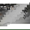 Mexen Kioto freistehende Duschwand 100 x 200 cm, schwarzes Muster 8 mm, Chrom - 800-100-002-01-78