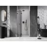 Mexen Lunar porte de douche à charnière gauche 75 cm, transparent, noir - 834-075-000-70-00-L