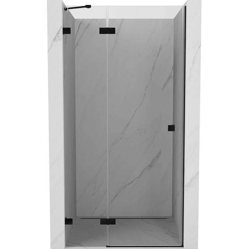 Mexen Lunar Dusch-Schwingtür links 95 cm, transparent, schwarz - 834-095-000-70-00-L