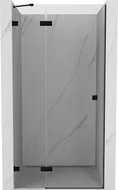 Mexen Lunar ljuljačka vrata za tuš lijeva 100 cm, prozirna, crna - 834-100-000-70-00-L
