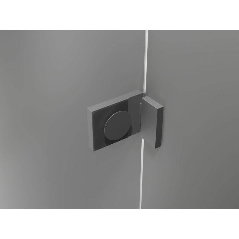 Mexen Lunar drzwi prysznicowe uchylne lewe 95 cm, transparent, gun metal - 834-095-000-95-00-L