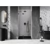 Mexen Lunar drzwi prysznicowe uchylne lewe 110 cm, transparent, gun metal - 834-110-000-95-00-L