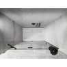Mexen Lunar drzwi prysznicowe uchylne lewe 130 cm, transparent, gun metal - 834-130-000-95-00-L