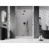 Mexen Lunar left hinged shower door 140 cm, transparent, gun metal - 834-140-000-95-00-L