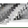 Mexen Lunar Duschdrehtür links 120 cm, transparent, gebürsteter Nickel - 834-120-000-97-00-L