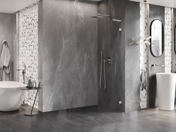 Mexen Lunar L tuš paravan Walk-in desni 80 x 200 cm, proziran 8 mm, krom - 830L-080-000-01-00-P