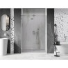 Mexen Lunar drzwi prysznicowe uchylne lewe 140 cm, transparent, nikiel szczotkowany - 834-140-000-97-00-L