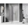 Mexen Lunar drzwi prysznicowe uchylne lewe 140 cm, transparent, nikiel szczotkowany - 834-140-000-97-00-L