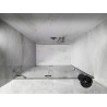Mexen Lunar drzwi prysznicowe uchylne lewe 140 cm, transparent, nikiel szczotkowany - 834-140-000-97-00-L
