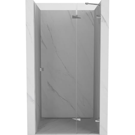 Mexen Lunar 70 cm Right-Hinged Shower Door, Transparent, Chrome - 834-070-000-01-00-P