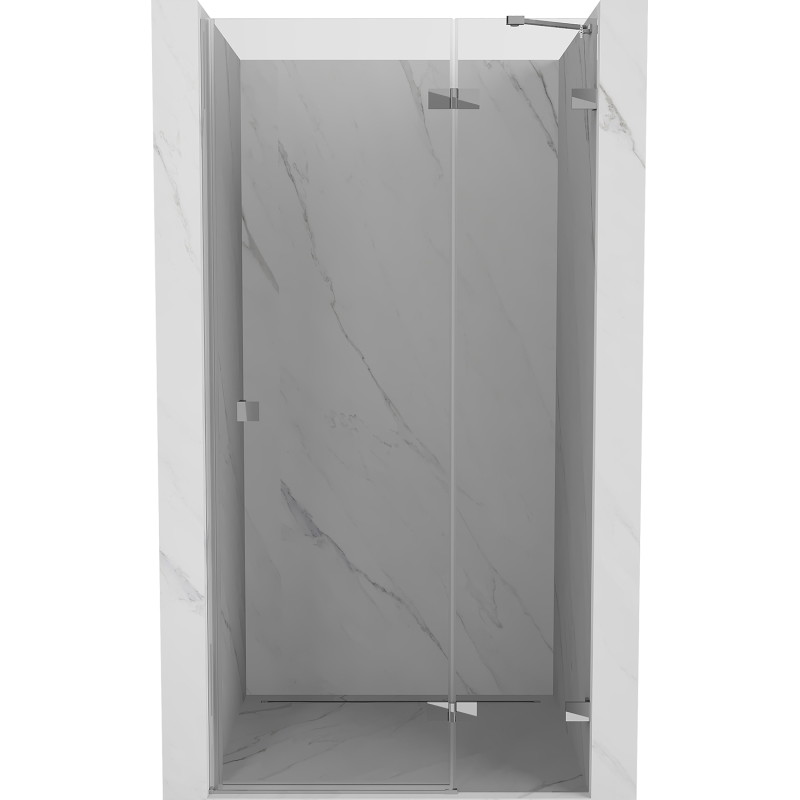 Mexen Lunar dušiuksed, parempoolne, 75 cm, läbipaistev, kroom - 834-075-000-01-00-P