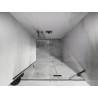 Mexen Lunar dušiuksed, parempoolne, 75 cm, läbipaistev, kroom - 834-075-000-01-00-P