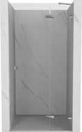 Mexen Lunar desna preklopna tuš vrata 100 cm, prozirna, kromirana - 834-100-000-01-00-P