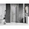 Mexen Lunar paremad hinged dušiuksed 110 cm, läbipaistev, kroom - 834-110-000-01-00-P