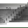 Mexen Kioto vrijstaande douchewand 110 x 200 cm, zwart patroon 8 mm, zwart - 800-110-002-70-78