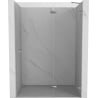 Mexen Lunar drzwi prysznicowe uchylne prawe 130 cm, transparent, chrom - 834-130-000-01-00-P