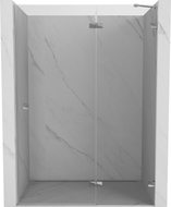 Mexen Lunar desna staklena vrata za tuš 135 cm, prozirna, krom - 834-135-000-01-00-P