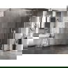 Mexen Lunar L Duschwand Walk-in rechts 80 x 200 cm, transparent 8 mm, weiß - 830L-080-000-20-00-P