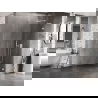 Mexen Lunar L Duschwand Walk-in rechts 80 x 200 cm, transparent 8 mm, weiß - 830L-080-000-20-00-P