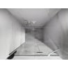 Mexen Lunar porte de douche pivotante droite 70 cm, transparent, blanc - 834-070-000-20-00-P