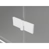 Mexen Lunar porte de douche battante droite 75 cm, transparent, blanc - 834-075-000-20-00-P