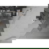 Mexen Kioto freistehende Duschwand 100 x 200 cm, weißes Muster 8 mm, Chrom - 800-100-002-01-85