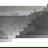 Mexen Kioto freistehende Duschwand 100 x 200 cm, weißes Muster 8 mm, Chrom - 800-100-002-01-85