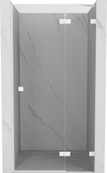 Mexen Lunar dušiuksed parempoolsed 120 cm, läbipaistvad, valged - 834-120-000-20-00-P