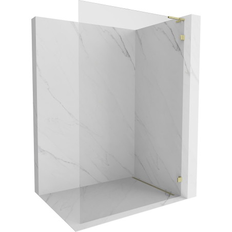 Mexen Lunar L dušisein Walk-in parempoolne 50 x 200 cm, läbipaistev 8 mm, kuldne - 830L-050-000-50-00-P