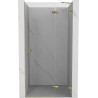 Mexen Lunar dušiuksed, paremale avanemisega, 75 cm, läbipaistev, kuldne - 834-075-000-50-00-P