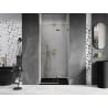 Mexen Lunar right-hinged shower door 75 cm, transparent, gold - 834-075-000-50-00-P