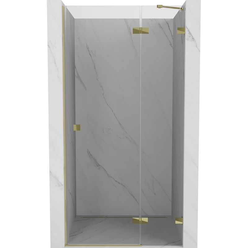 Mexen Lunar Duschdrehtür rechts 85 cm, transparent, gold - 834-085-000-50-00-P